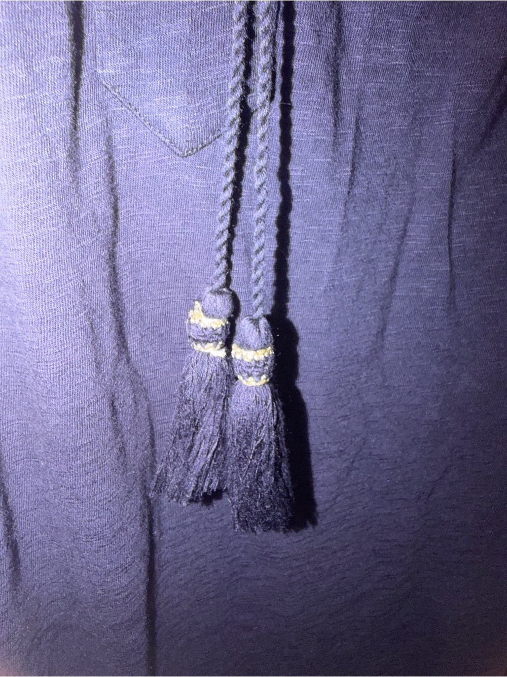 Lilly Pulitzer Navy Blue Tassel Tunic Dress - Picture 2 of 5